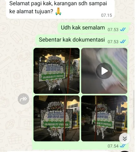 Pengiriman Papan Bunga Selamat Pragen Pamotan