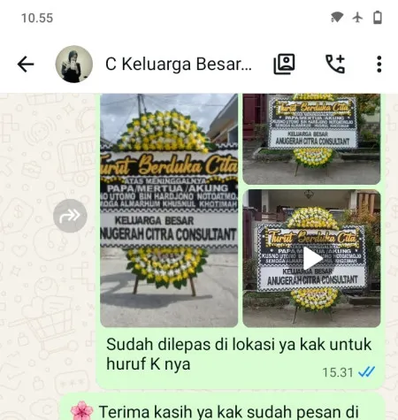 Pengiriman Papan Bunga Duka Pragen Pamotan